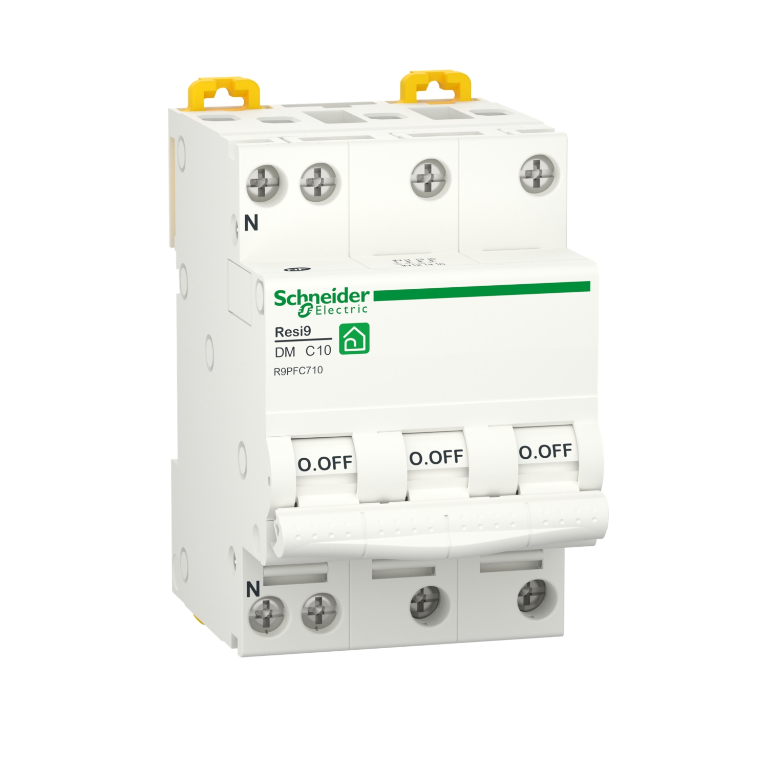 Disjoncteur modulaire Resi9 3P+N courbe C peignable Schneider Electric