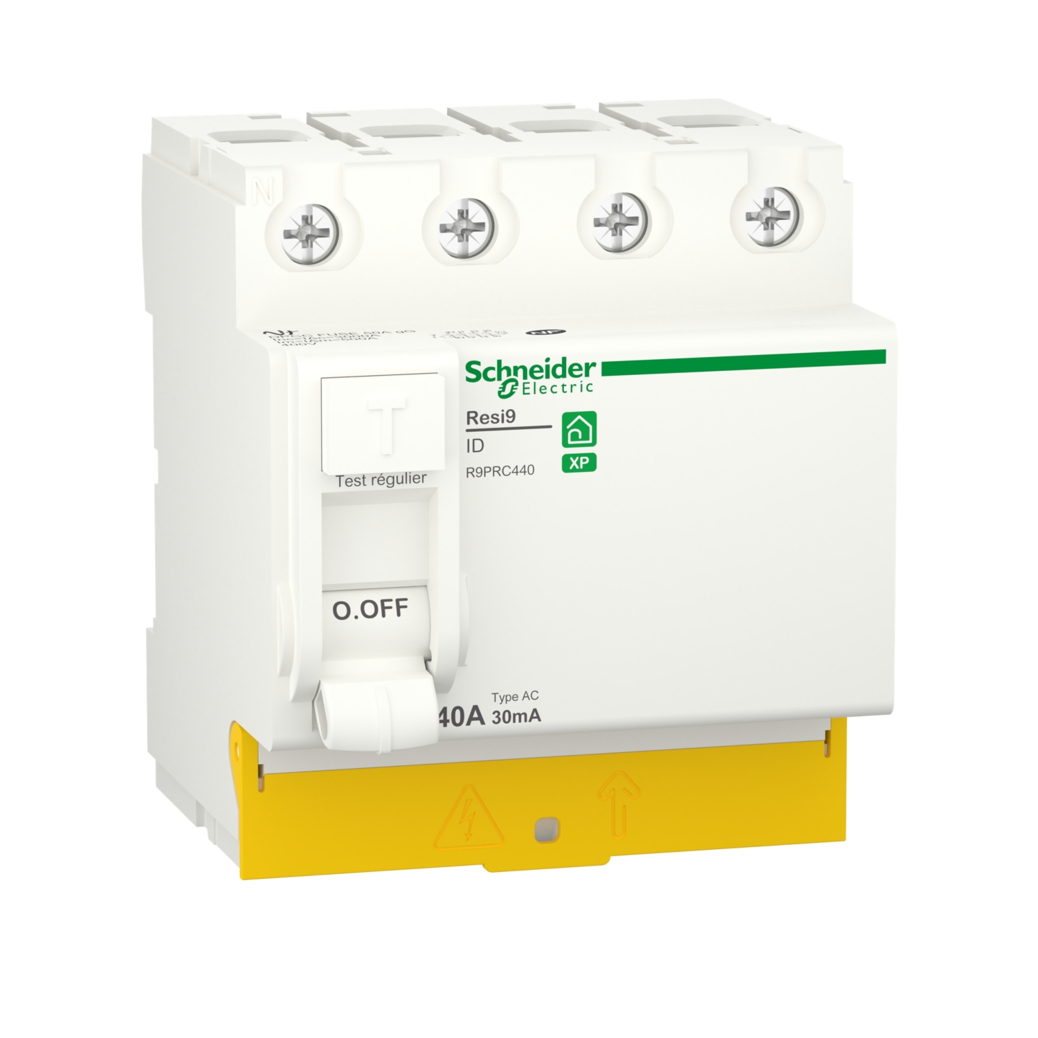 Interrupteur différentiel Resi9 4P 30 mA peignable Schneider Electric