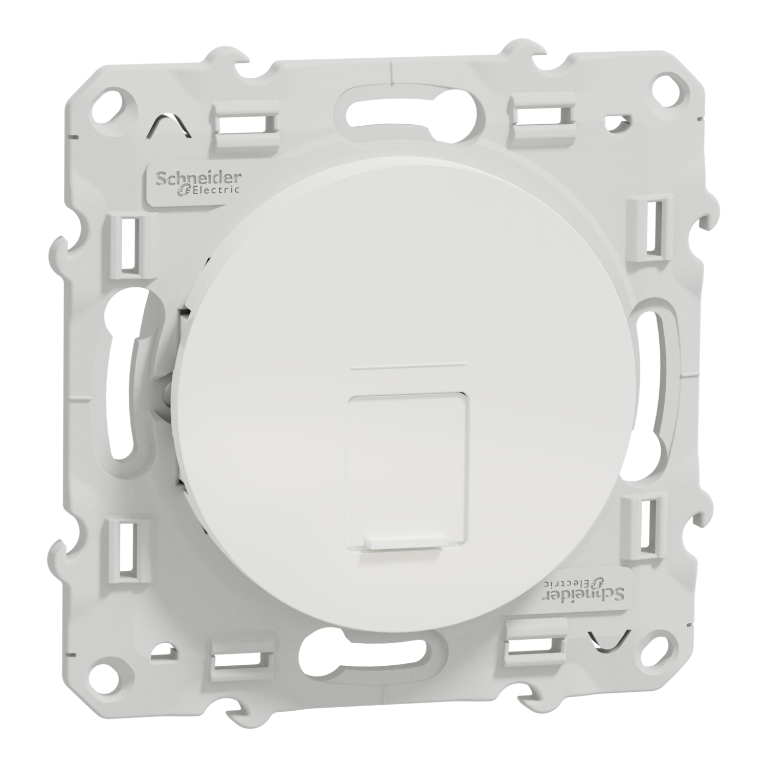 Odace 2011 - prise RJ45 cat. 6a STP - grade 3 TV (+multimédia) - blanc
