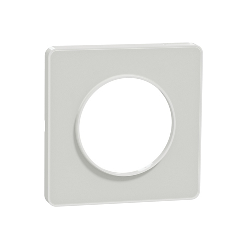Plaque Odace Touch - Translucide blanc Schneider Electric