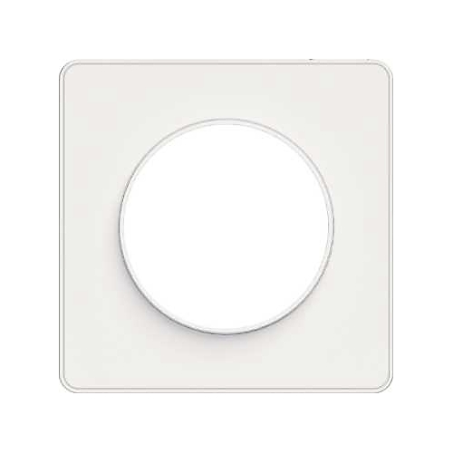 Plaque Odace Touch - Blanc avec liseré blanc Schneider Electric
