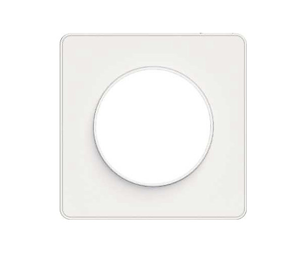Plaque Odace Touch - Blanc avec liseré blanc Schneider Electric
