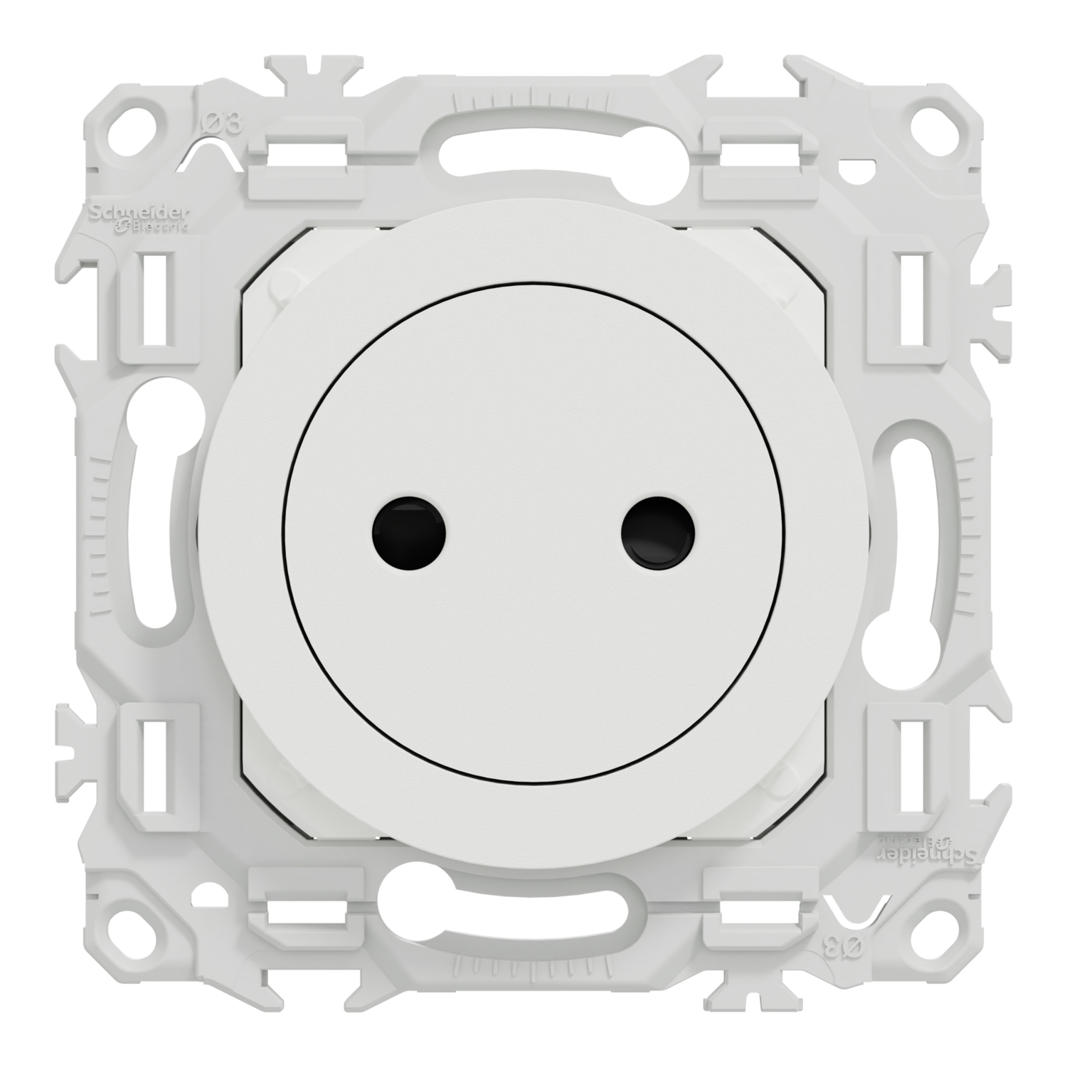 Prise courant fort Odace - Blanc craie Schneider Electric