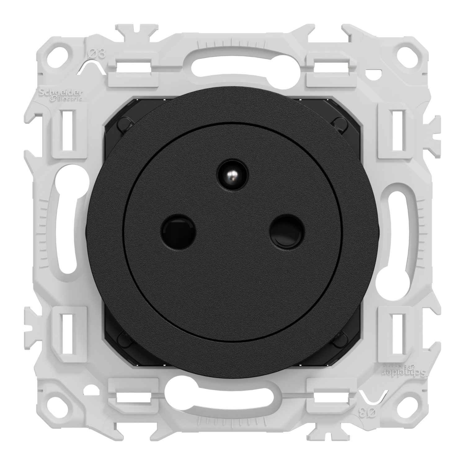 Prise courant fort Odace - Noir onyx Schneider Electric