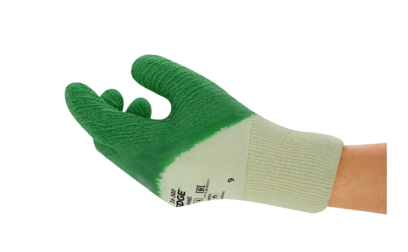 Gants caoutchouc vert T10