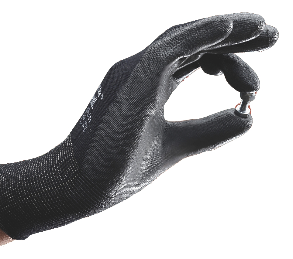 Ansell Gants de travail Polyuréthane HyFlex 48-101 - Noir - Taille 8 - Gants  de Travailfavorable à acheter dans notre magasin