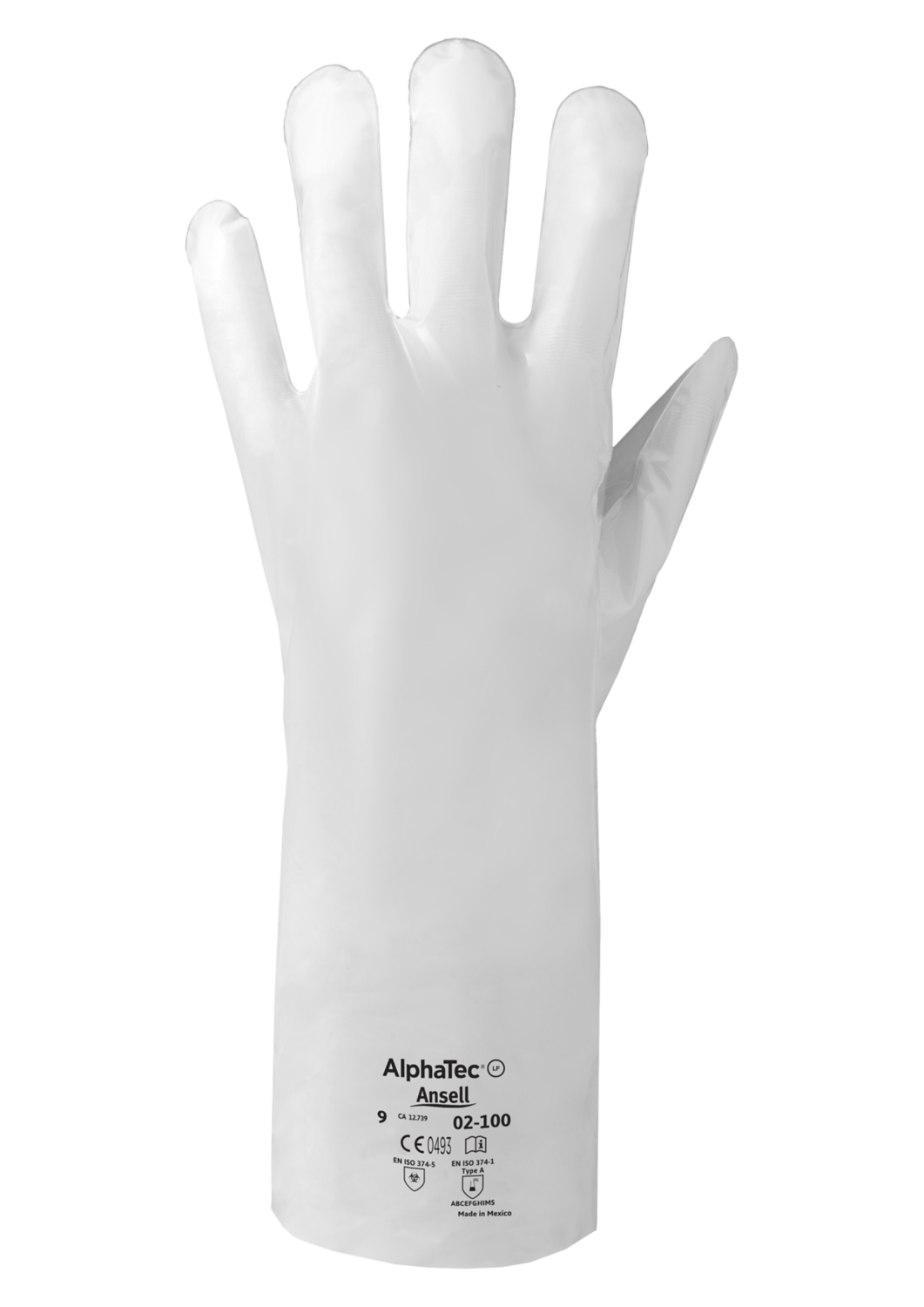 Gants de protection chimique AlphaTec 02-100 Ansell