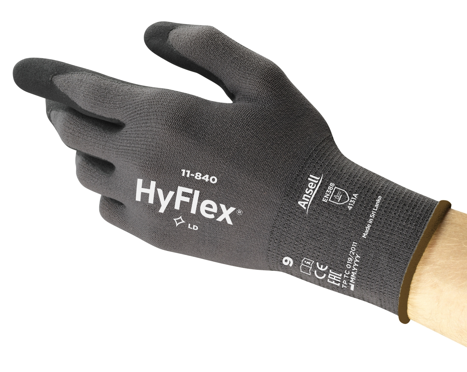 Gants HyFlex 11-840 - Technologie Fortix Ansell
