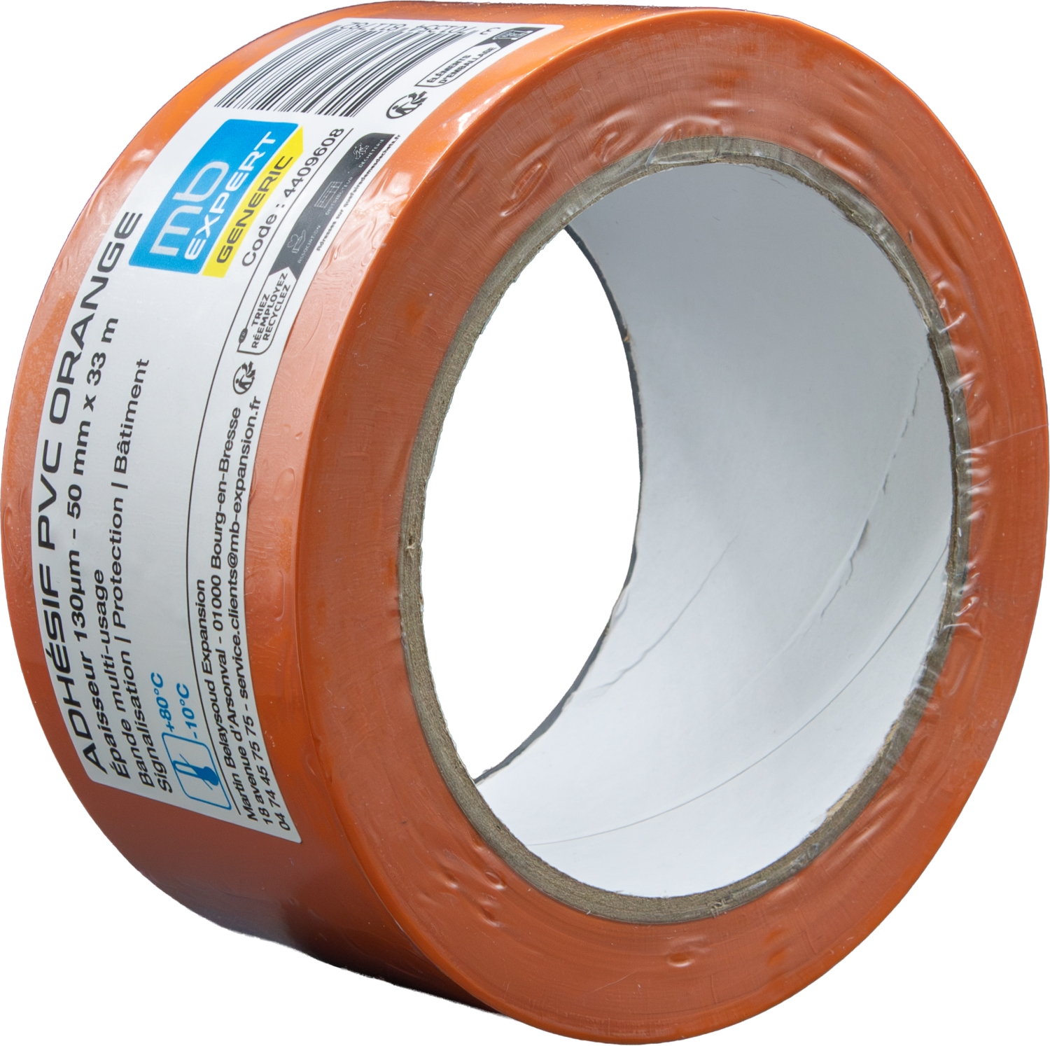 Adhésif PVC orange MB Expert