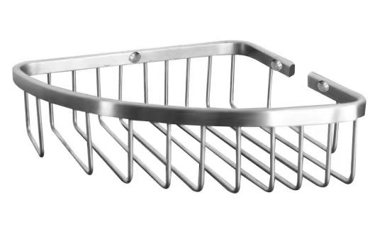  Porte-savon d'angle mural Acc Inox brossé 