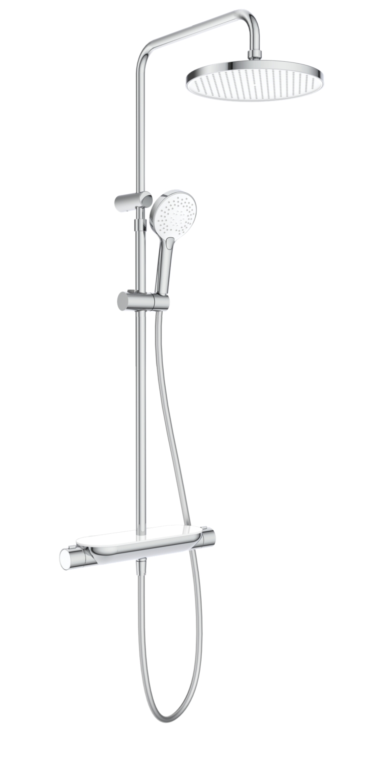 Colonne de douche thermostatique tablette Sodi