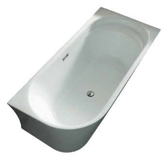 Baignoire semi-îlot d'angle Baig Aquance