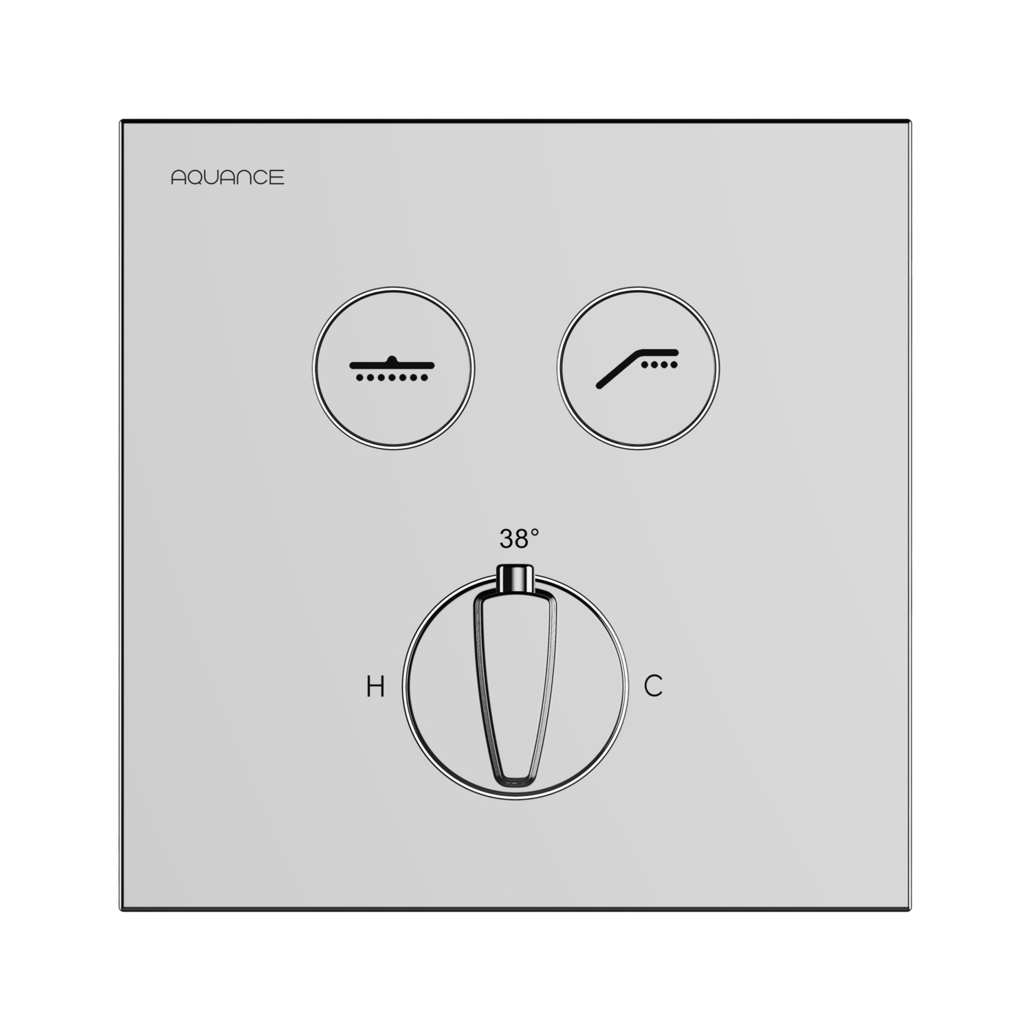Façade thermostatique douche Bery Aquance