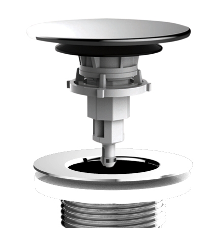 Bonde lavabo universelle chromée MB Expert