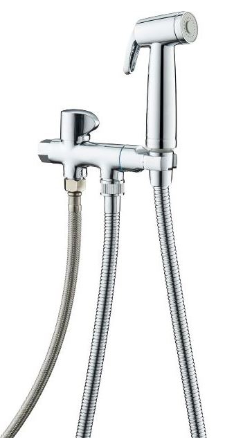 Kit Douchette anti-calcaire hygiénique encastrée WC ou Bidet Salle de Bain  Chrome IMEX MUNICH RDM001