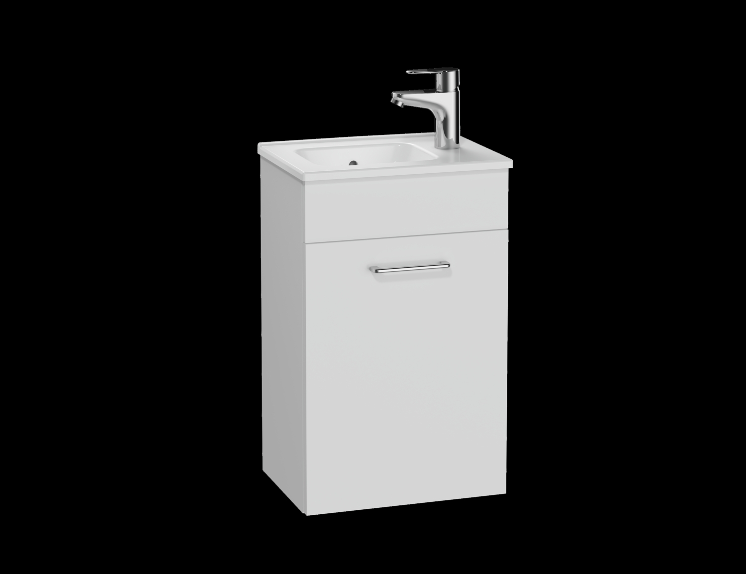  Meuble Cast lave-mains 1 porte avec plan 