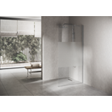  Paroi de douche Ixia II solution ouverte pour montage seul ou avec mobile verre satin 