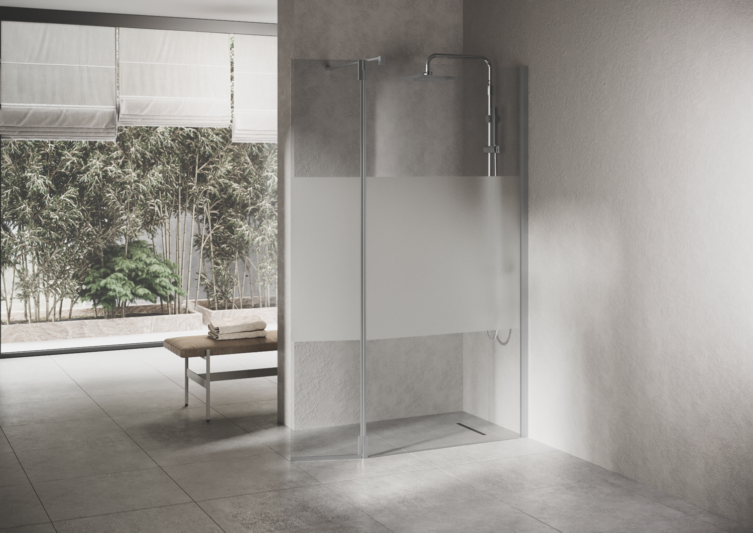 Volet mobile Ixia verre satin Aquance