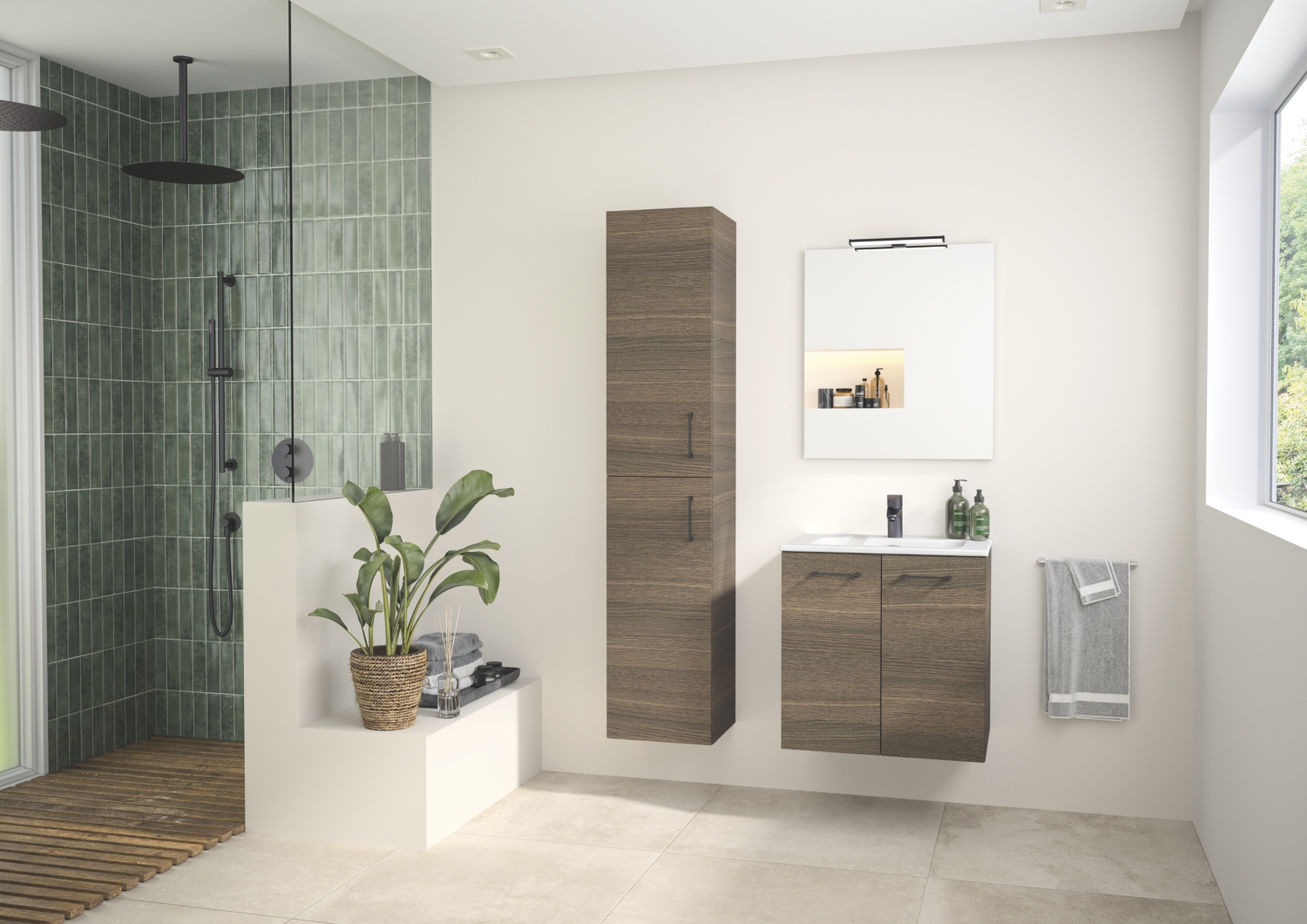 Meuble sous-plan Media 2 portes - 60 cm Aquance