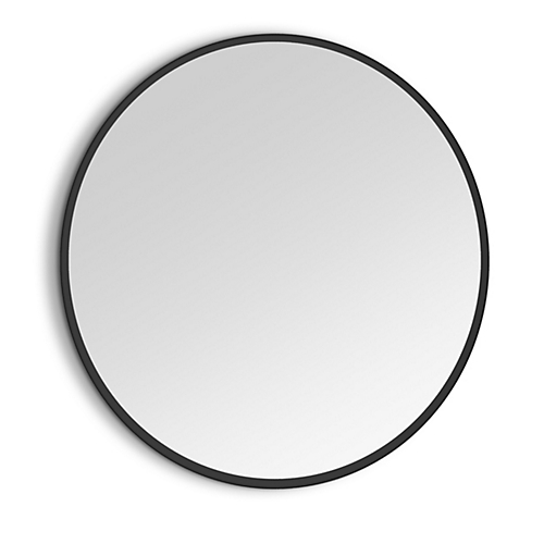 Miroir LED Mir rond noir Aquance