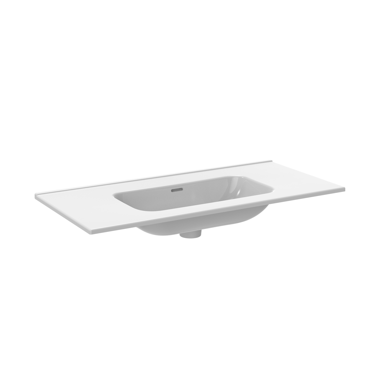 Plan vasque Plan - Céramique brillant Aquance