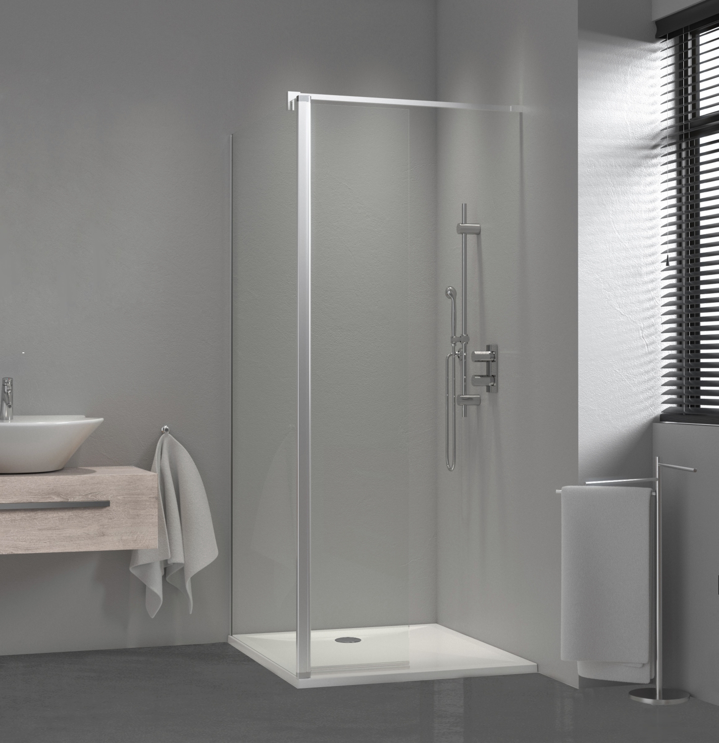 1387088 - Aquance] Barre de renfort mur pour paroi Ixia Walk-in