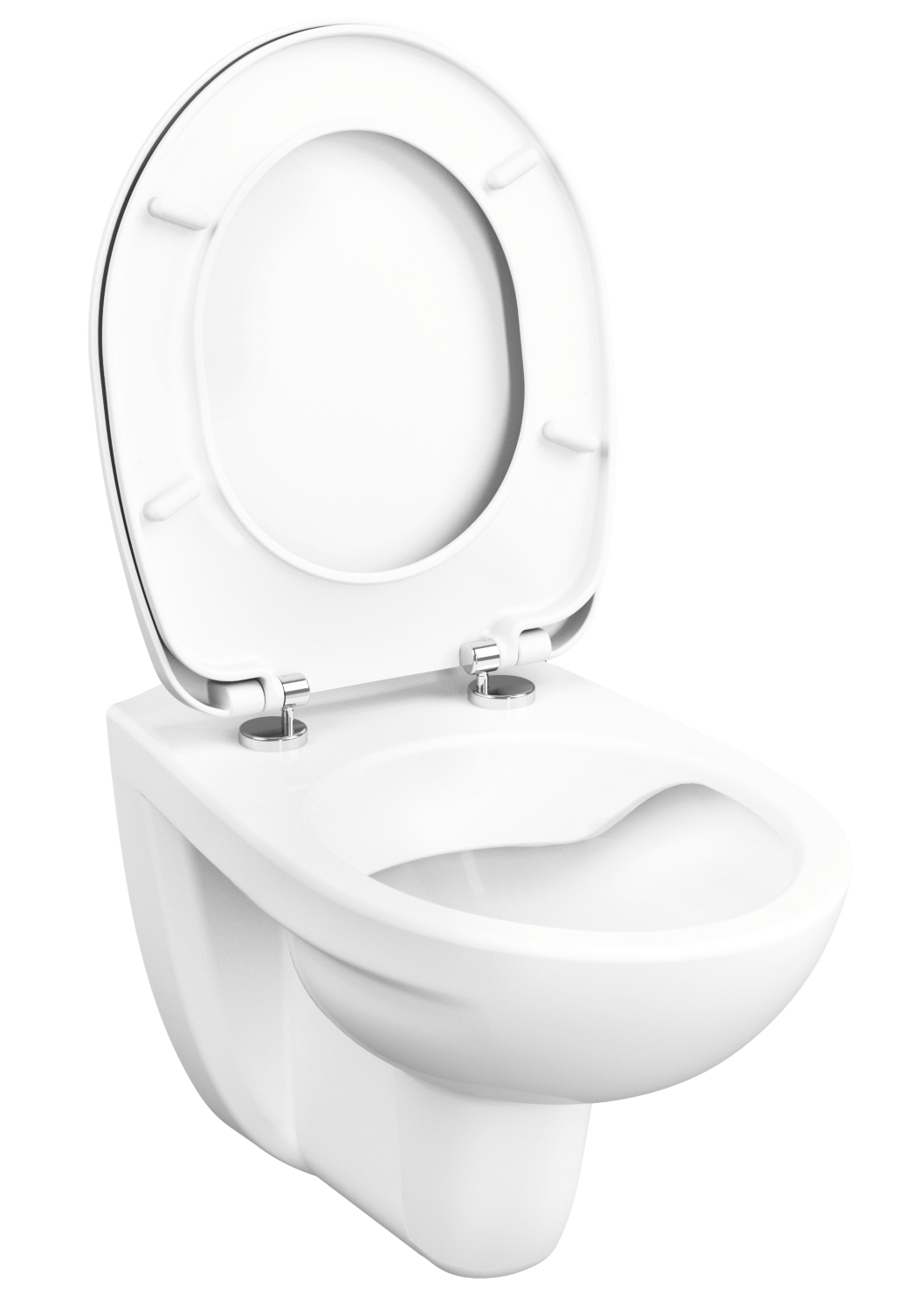 OTTAWA COMFORT Cuvette wc suspendue sans bride avec abattant à fermeture  progressive, 54 x 37 cm (OTTAWACMWBP) - OMNIRES