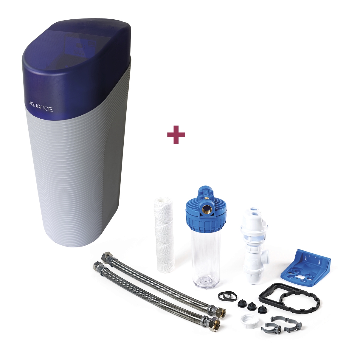 Lot d'un adoucisseur électronique 20 L + un kit de raccordement