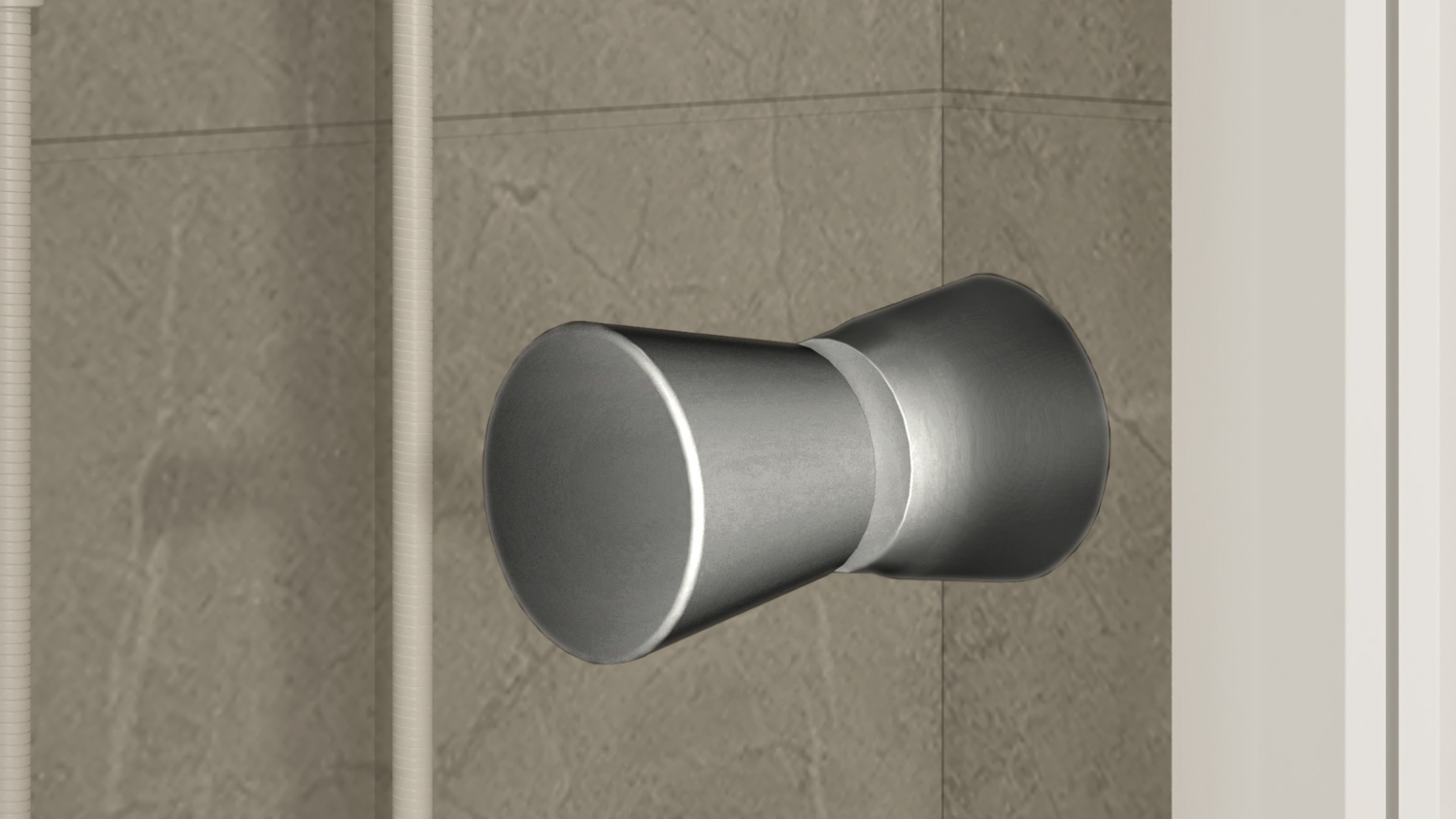 Porte de douche Yuca coulissante - Profil Blanc verre transparent Aquance
