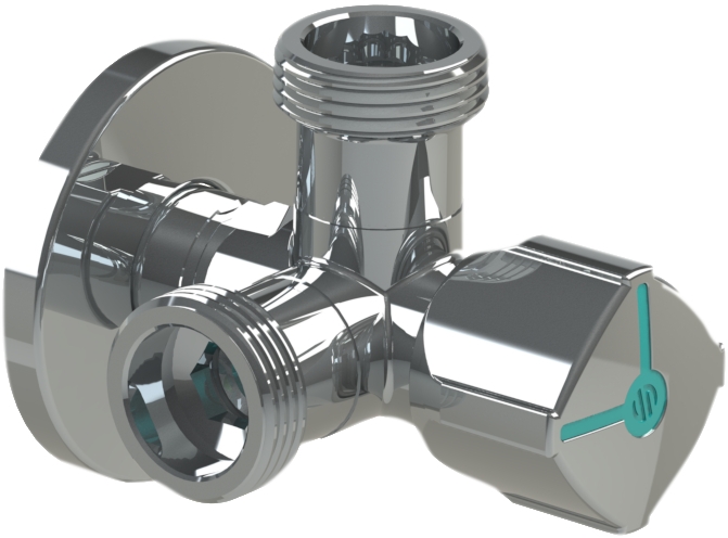 Robinet double sortie droit - Batiramax