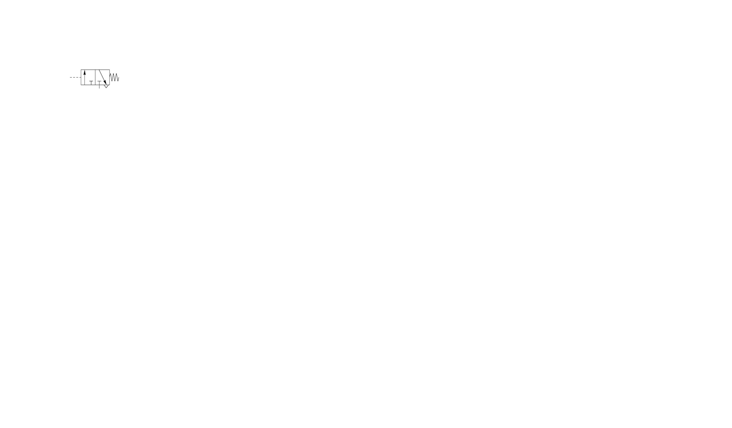 Distributeur 3/2 NF monostable commande pneumatique-ressort Asco