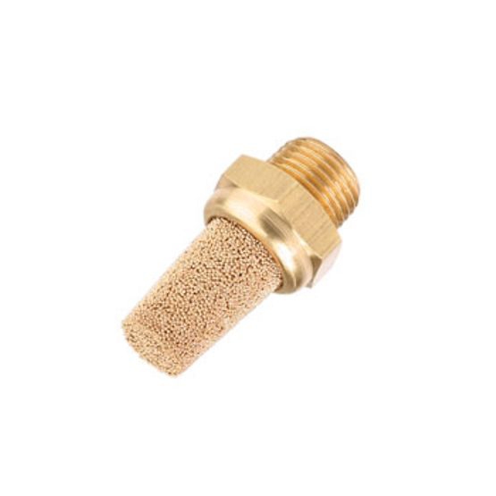 Silencieux d'échappement pneumatique droit mâle bronze série 346