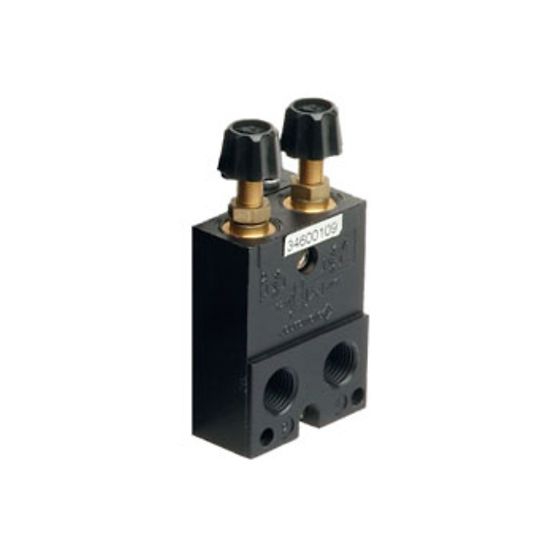 Module de 2 régleurs de débit pneumatique droit femelle aluminium série 346