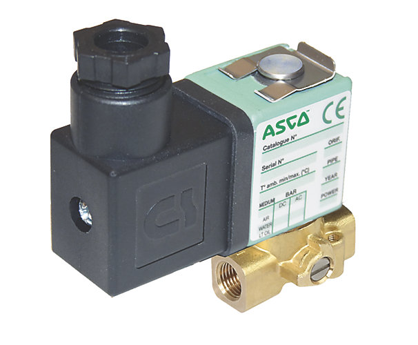 Electrovanne laiton 2/2 Normalement fermée à commande directe - Tension AC - Série 256 Asco