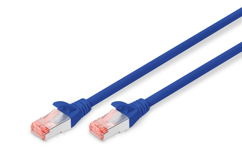 Câble réseau préconfectionné RJ45 bleu - catégorie 6 Assmann