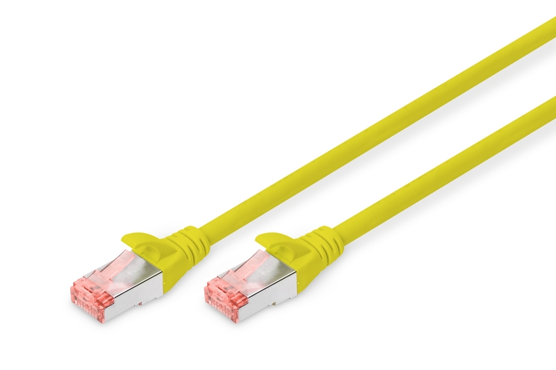  Câble réseau préconfectionné RJ45 jaune - catégorie 6 