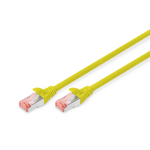 Câble réseau préconfectionné RJ45 jaune - catégorie 6A Assmann