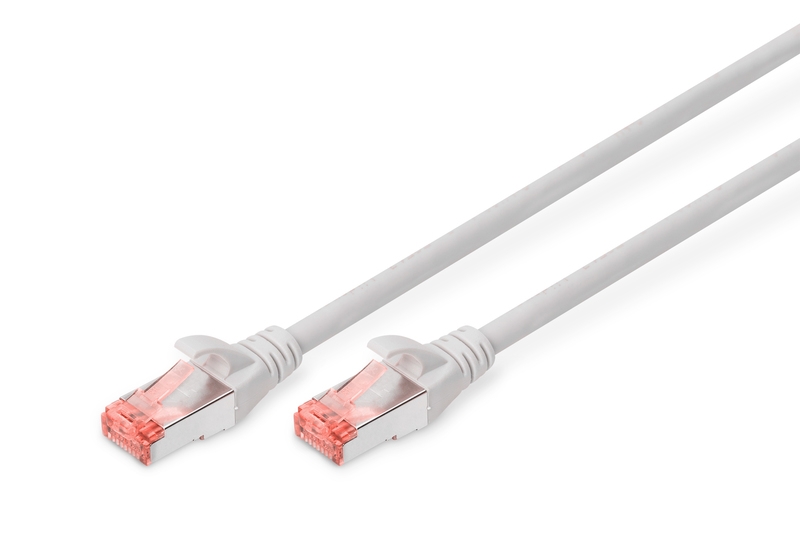 Câble réseau préconfectionné RJ45 gris - catégorie 6A Assmann