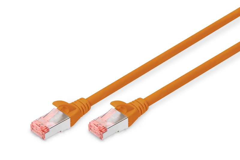 Câble réseau préconfectionné RJ45 orange - catégorie 6 Assmann
