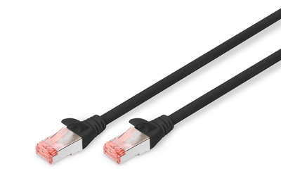 Câble réseau préconfectionné RJ45 noir - catégorie 6 Assmann