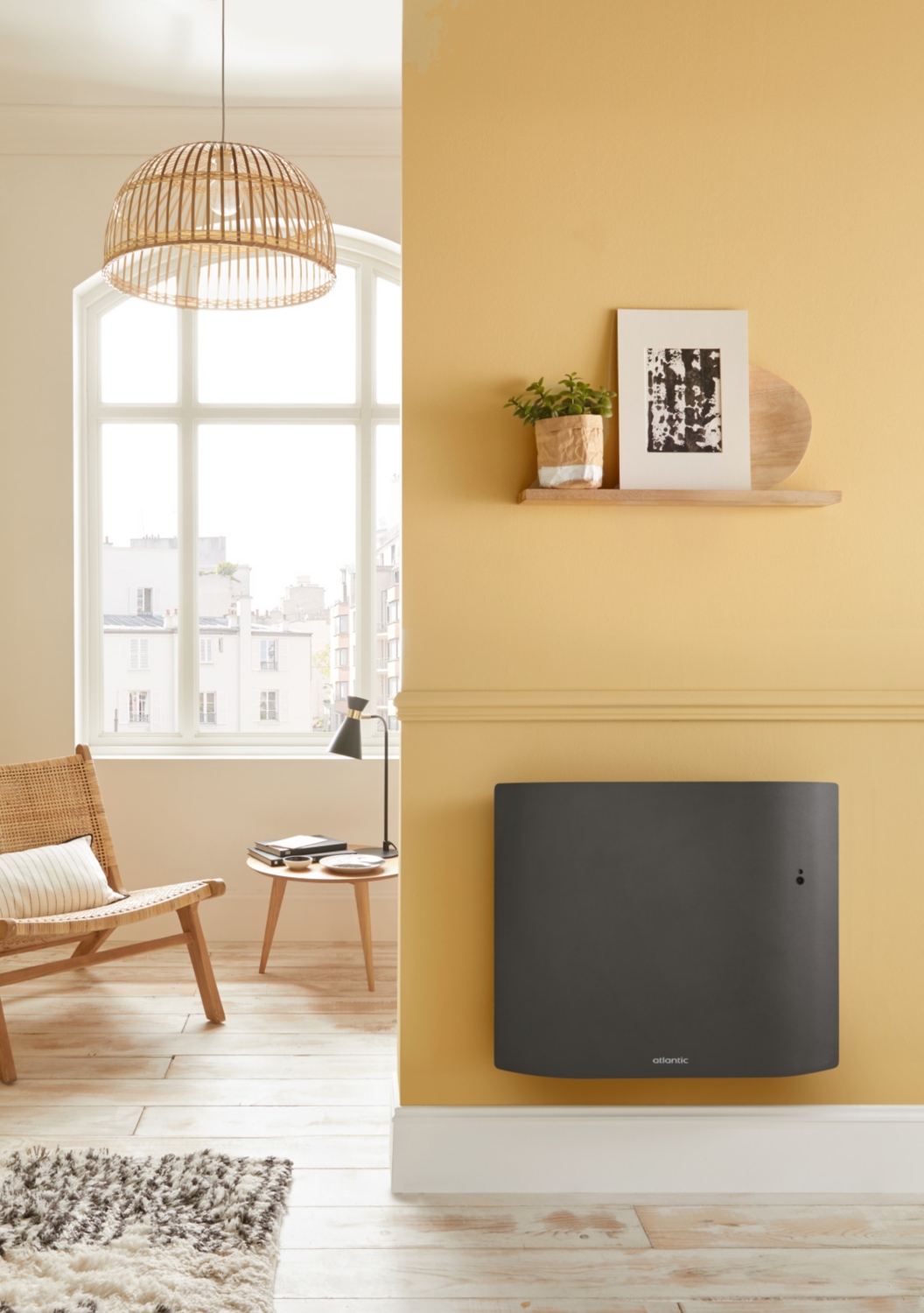 Radiateur Divali Néo connecté lumineux - Gris étoilé Atlantic