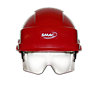 Casque de protection avec lunette-masque intégrée Iris 2 - Rouge Auboueix