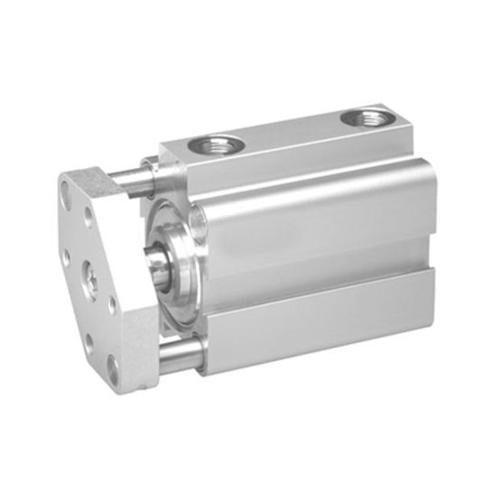 Vérin pneumatique compact diamètre 50 double effet série KHZ simple dispositif antirotation amortissement pneumatique réglable série KHZ Aventics