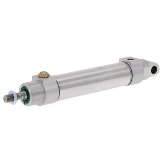 Vérin pneumatique ISO 6431 rond inox diamètre 63 simple effet tige rentrée amortissement pneumatique réglable série RPC Aventics