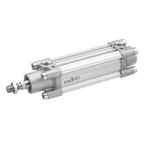 Vérin pneumatique ISO 15552 profilé alu diamètre 100 double effet amortissement pneumatique réglable série PRA Aventics