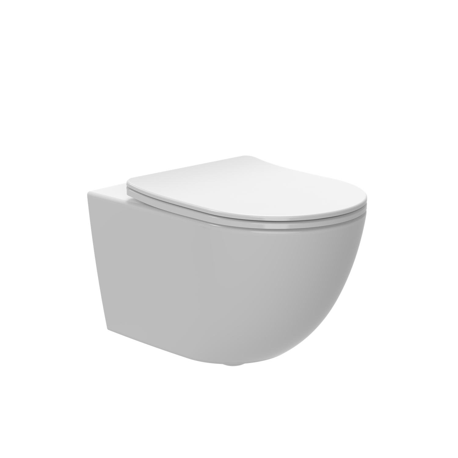 Pack cuvette WC suspendue Belo compact - Sans bride Aquance