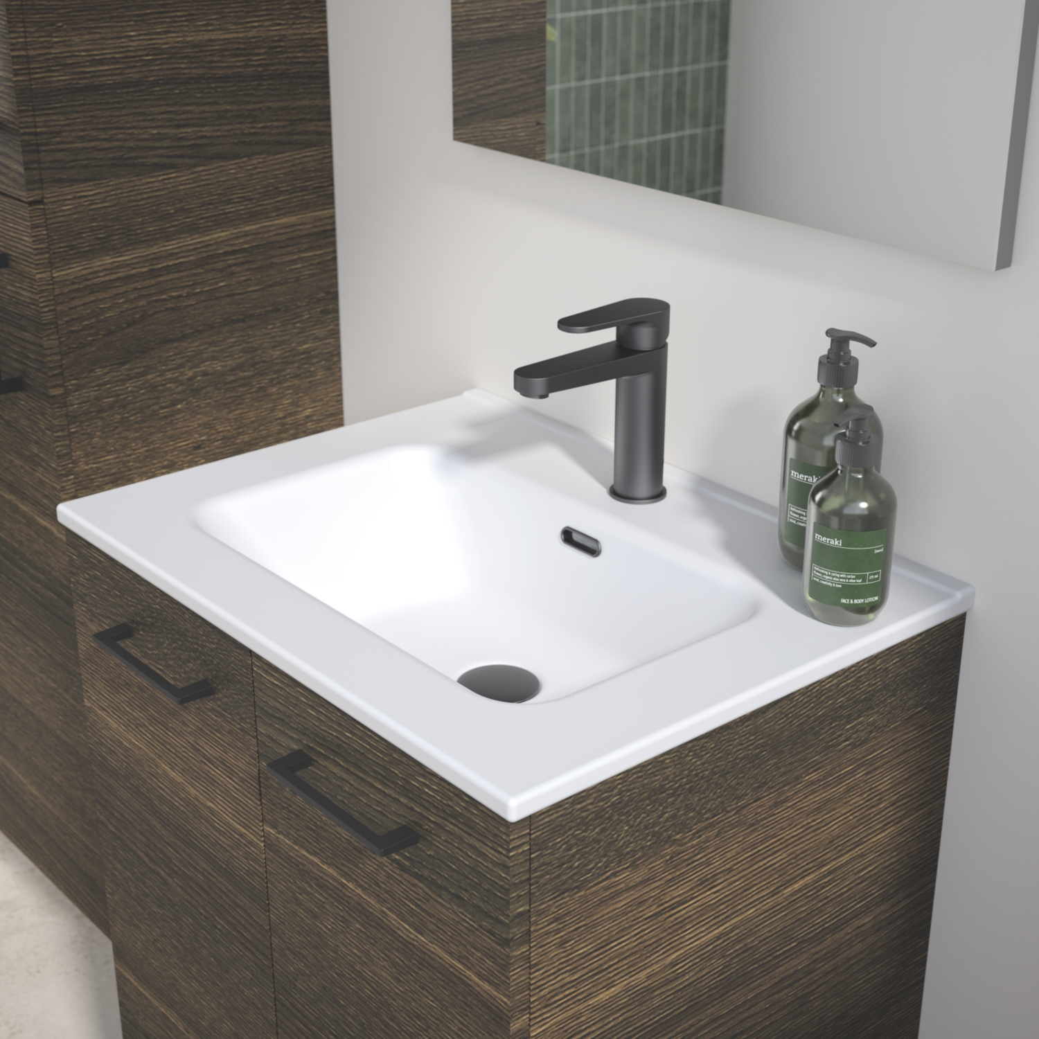Meuble sous-plan Media 2 portes - 60 cm Aquance