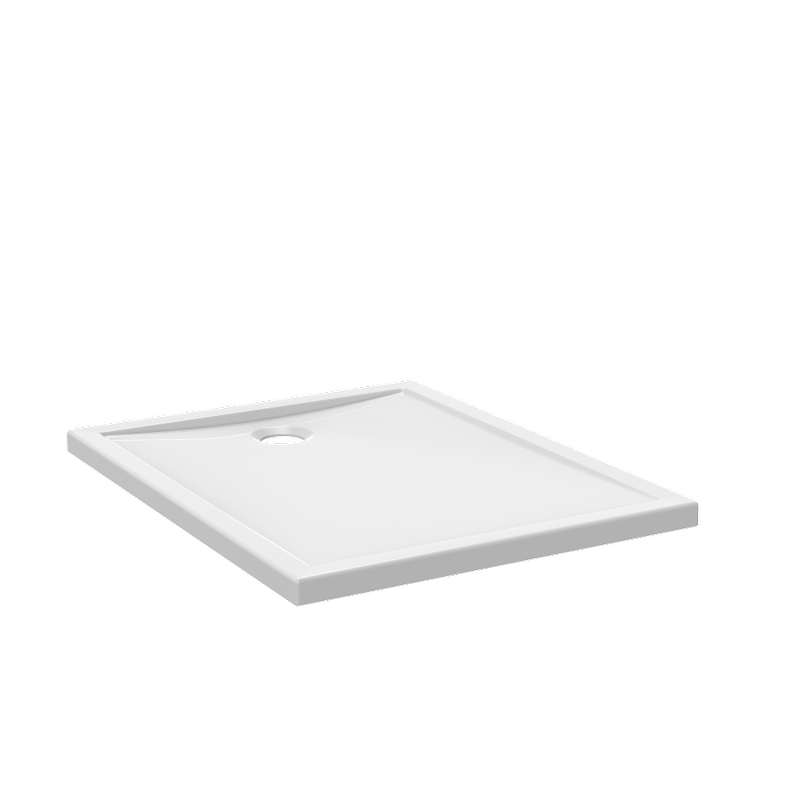 Receveur Plato ultra-plat carré à poser ou à encastrer Aquance