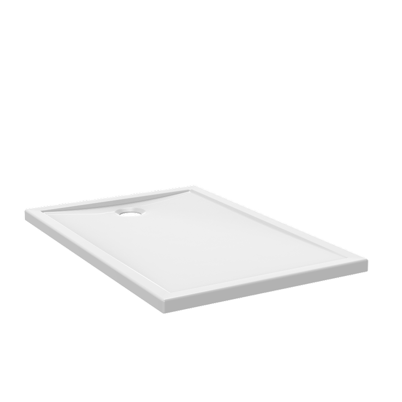 Receveur Plato extra-plat rectangulaire à poser ou à encastrer Aquance
