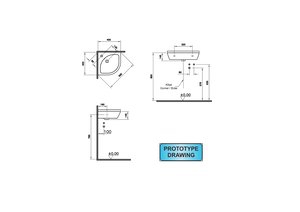 Lave-mains d'angle Savo Aquance